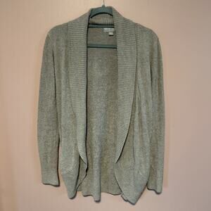 Barefoot Dreams CozyChic Ultra Lite Circle Cardi Gray Soft XS / S 452 Pockets